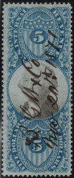 #R127 F-VF+, fresh cancel, great perfs, Gorgeous color!