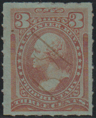 #RB13c VF, faint cancel, rouletted 6, Pretty stamp!