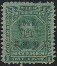 #RO 98a VF, handstamp cancel, scarce, Awesome color!