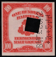 #REA188a VF, cut-out center, tiny pinhole, Vibrant color!