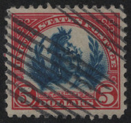 # 573 VF/XF, handstamp cancel, beautiful color! CHOICE!