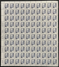 #2184 VF OG NH, 29c Earl Warren Sheet, post office fresh! SUPER!