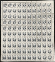 #2185 VF OG NH, 29c Thomas Jefferson Sheet, great! SELECT!