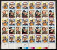 #2445 - 48a VF OG NH, 25c Classic Films Sheet, bold color! CHOICE!