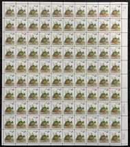 #2481 VF OG NH, 45c Pumpkinseed Sunfish Sheet, a beauty! FRESH!