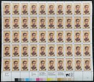 #2567 VF OG NH, 29c Jan E. Matzeliger Sheet, nice! CHOICE!