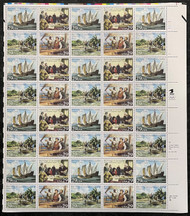 #2620 - 23 VF OG NH, 29c Voyage of Columbus Sheet, rich colors! SELECT!