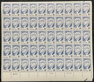 #2848 VF OG NH, 29c George Meany Sheet, pretty color! FRESH!