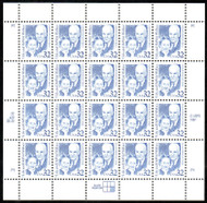 #2936 VF/XF OG NH, 32c Lila and DeWitt Wallace Sheet, pretty color! FRESH!