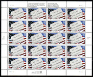 #2966 VF/XF OG NH, 32c Prisoners of War & Missing in Action Sheet, fresh! SELECT!