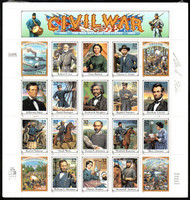 #2975 VF/XF NH, 32c Civil War Sheet w/ Autograph, post office fresh! SUPER!