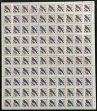 #3033 VF OG NH, 3c Eastern Bluebird Sheet, beautiful! SUPER!