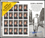 #3082 VF/XF NH, 32c James Dean Sheet w/ Autograph, awesome! SELECT!