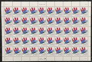 #3260 VF OG NH, (33c) First Class Uncle Sams Hat Sheet, awesome! FRESH!