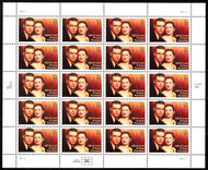 #3287 VF/XF OG NH, 33c Alfred Lunt & Lynn Fontanne Sheet, great! CHOICE!