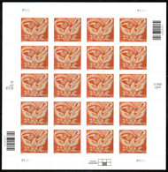 #3646 VF/XF NH, 60c Coverlet Eagle Sheet, vivid color! SELECT!