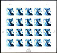 #4138 VF/XF NH, 17c Bighorn Sheep Sheet, pretty colors! CHOICE!