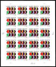 #4200 VF/XF NH, 41c Jury Duty Sheet, bright colors! SUPER!