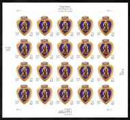 #4264 VF/XF NH, 42c Purple Heart Sheet, rich color! SELECT!