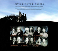 #4384 VF/XF NH, 42c Civil Rights Pioneers Sheet, bold colors! CHOICE!