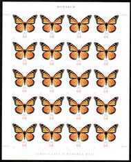 #4462 VF/XF NH, 64c Monarch Butterfly Sheet, beautiful! SELECT!