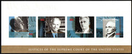 #4422 VF/XF NH, 44c Supreme Court Justices Souvenir Sheet, super fresh! CHOICE!