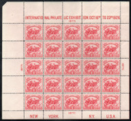 # 630 VF OG NH, White Plains Souvenir Sheet, post office fresh!