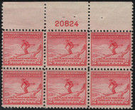 # 716 VF/XF OG NH, a select plate block for this issue
