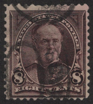 # 257 F-VF, faint cork cancel, rich color!