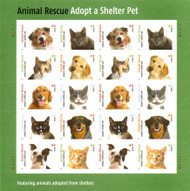 #4451 - 60 VF/XF NH, 44c Adopt a Shelter Pet, rich color! STOCK PHOTO