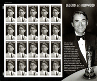 #4526 VF NH, Forever Gregory Peck Sheet, bold color!