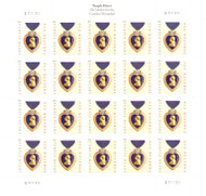 #4529 VF NH, Forever Purple Hearts, robust color!