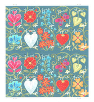 #4531 - 40 VF NH, Forever Garden of Love Sheet, pretty!