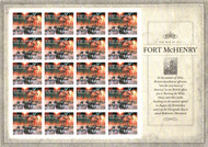 #4921 VF NH, Forever Fort McHenry Sheet, vibrant colors!