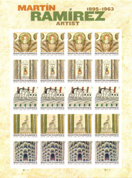 #4968 - 72 VF NH, Forever Mart?­n Ram?­rez Sheet, nice!