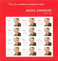 #4979 VF NH, Forever Maya Angelou Sheet, fresh!