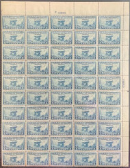 # 650 VF OG NH, sheet of 50, terrific color, Nice!