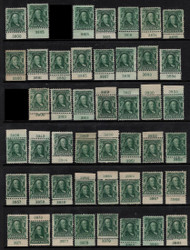 # 300 F/VF OG LH to Hr,  ONLY 1 STAMP PER PRICE, plate number singles, some may have small faults,  Order as many as you like and tell us the plate numbers you would like.