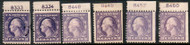 # 502b F/VF OG H, NH or Hr, ONLY 1 STAMP PER PRICE, plate number single, may have minor flaws, Catalogs $77.50 as a plate number pane, Order as many as you like and tell us what plate numbers you would like.