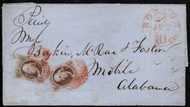 #   1 VF pair of singles on cover, stamps are F/VF, fresh markings, Nice Cover!
