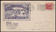 # 629 FIRST DAY COVER, VF with Fancy White Plains cachet, Neat!