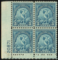 # 719 VF/XF OG NH, plate block of 4, bright color!