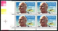 #C132 VF/XF OG NH, plate block of 4, vibrant color!