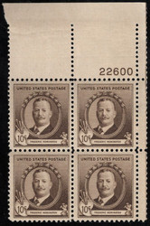 # 888 F-VF OG NH (or better) Plate Block of 4 (stock photo - position and plate number collectors - please inquire for special requests)