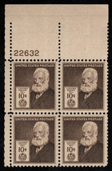# 893 F-VF OG NH (or better) Plate Block of 4 (stock photo - position and plate number collectors - please inquire for special requests)