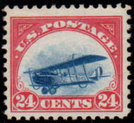 #C  3 VF/XF OG NH,  low flying plane, bright color! CHOICE!