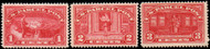 #Q 1-3 VF OG LH, nice set, vibrant color!