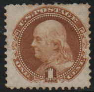 # 123 F-VF OG H, w/PF (9/07) CERT, small flaws, rich color!