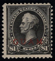 Guam #13 Fine+ OG VLH, w/PF (02/22) CERT, full gum that has the barest hinge, jet black color, most #13 type II are faulty, not the case here,  THE KEY TO THE GUAM SET!