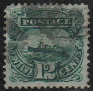 # 117 VF/XF, light cork cancel, well, centered, rich color!